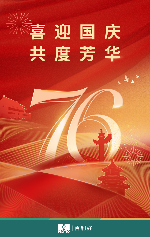百利好恭祝祖国76周年华诞！ - Plotio